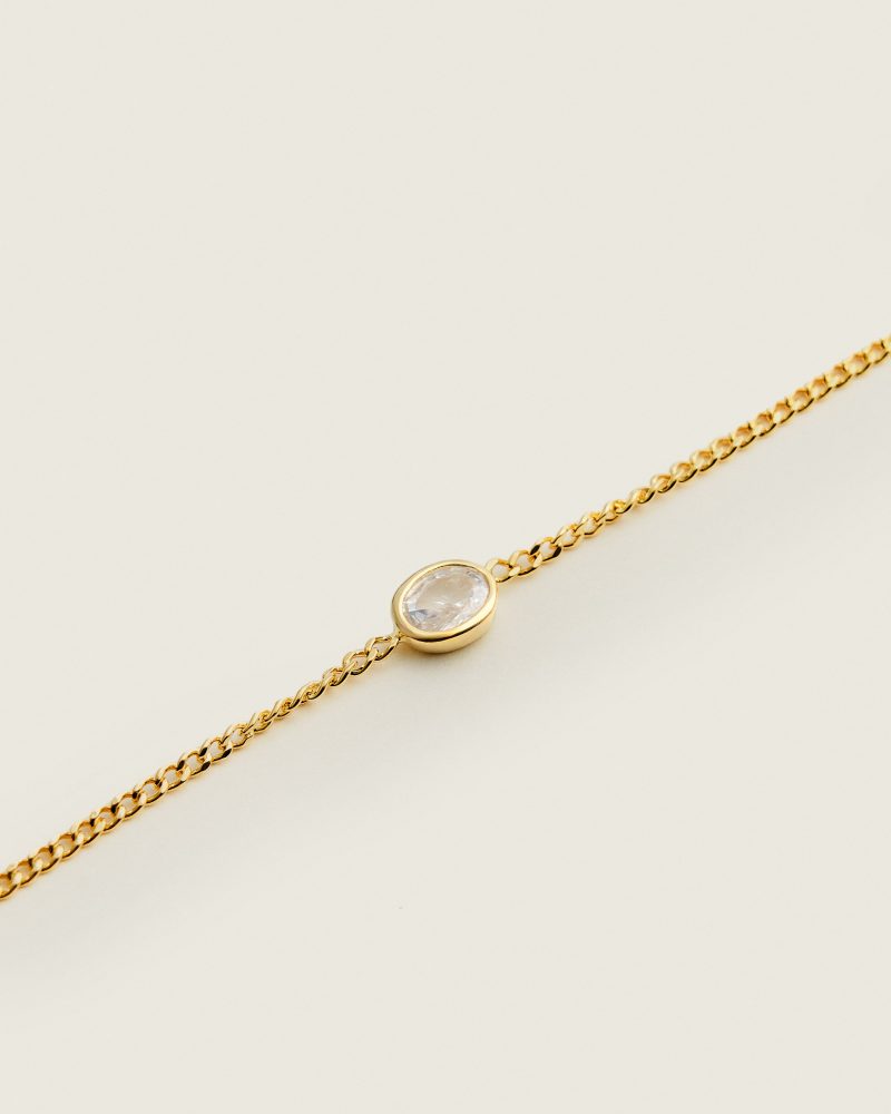bracellet gold DEMARCA with stone
