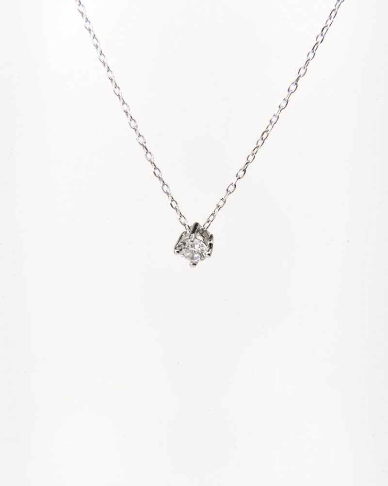 DEMARCA 4mm white stone silver (2)