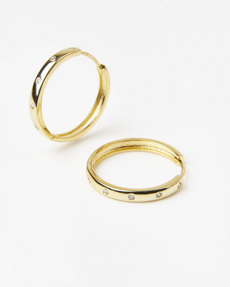 DEMARCA gold hoops earrings
