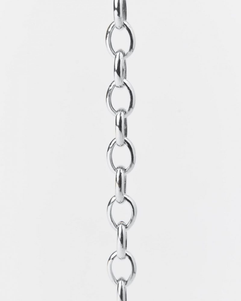 silver necklace rhodium DEMARCA mesh (3)