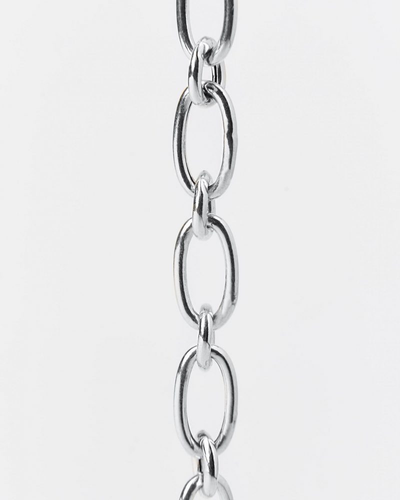 silver necklace rhodium DEMARCA mesh (3)