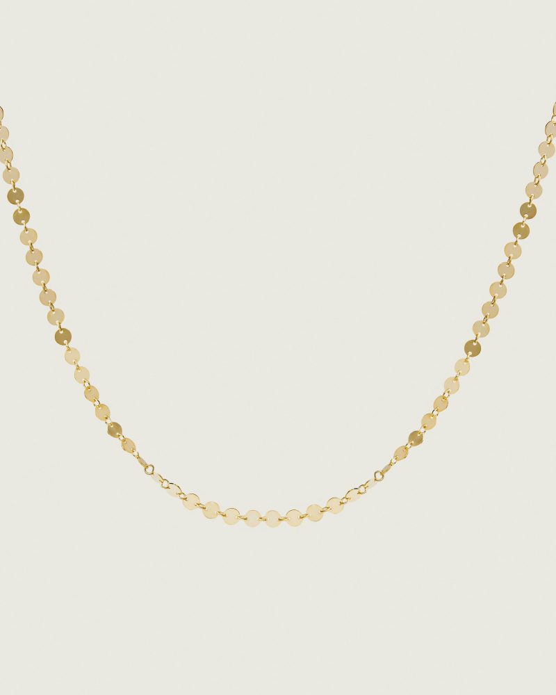 Circle Charm Silver Necklace