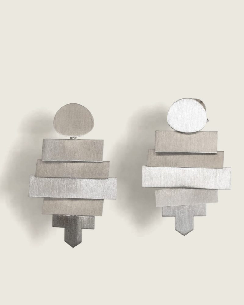 Geometric Chic Earrings silver prata 925 demarca
