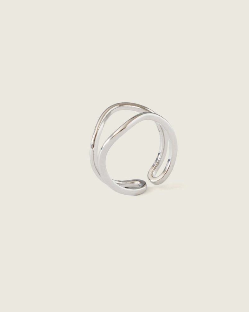 Ikal Ring rodeado prata 925 demarca