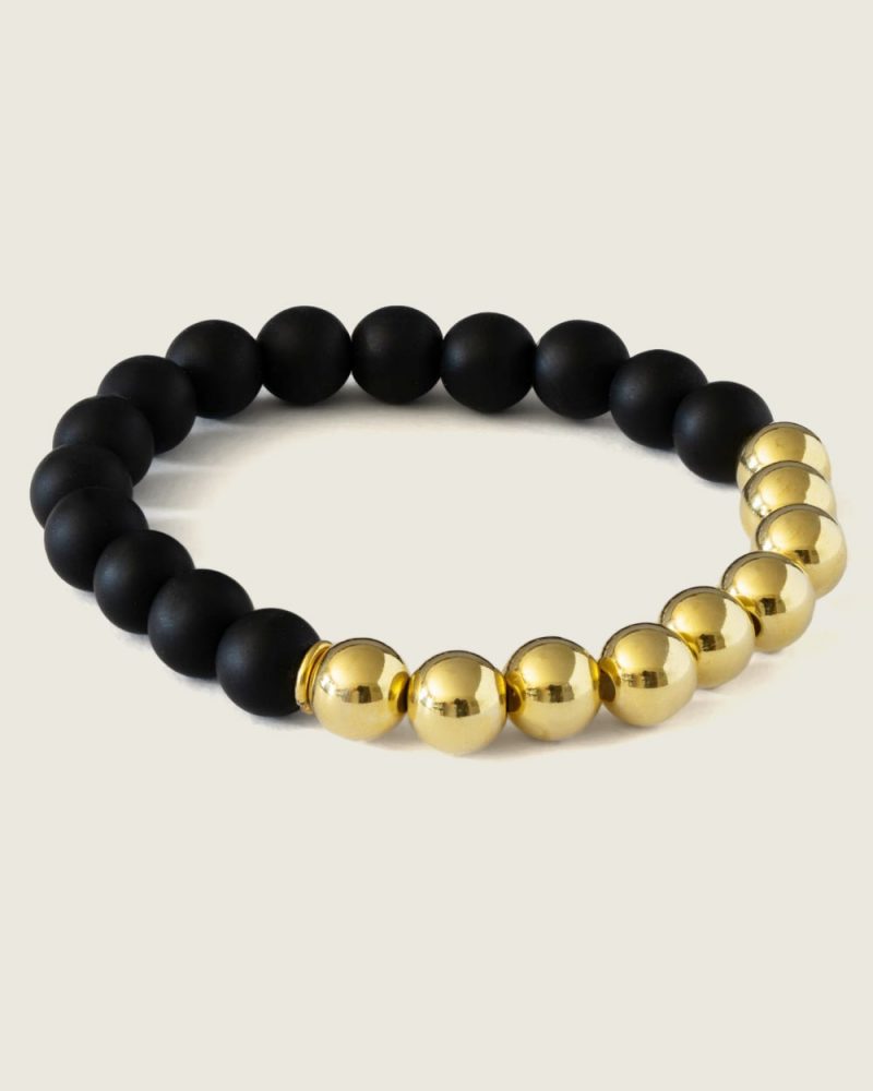 Onyx Matte Bracelet prata 925 demarca