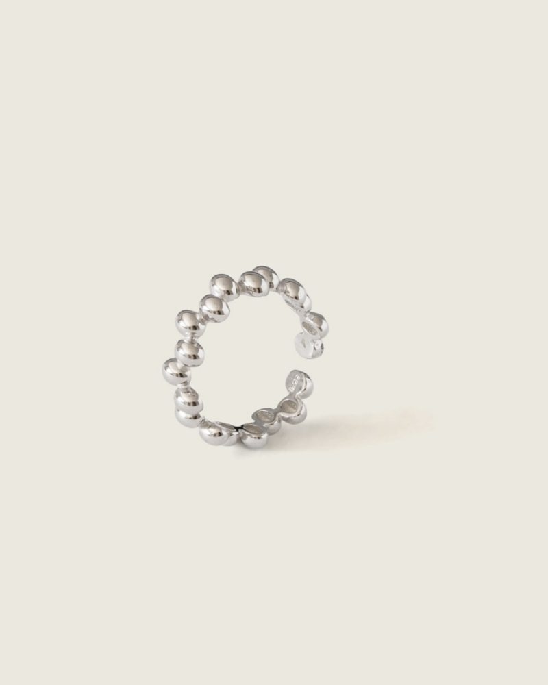 Round Ring rodeado prata 925 demarca