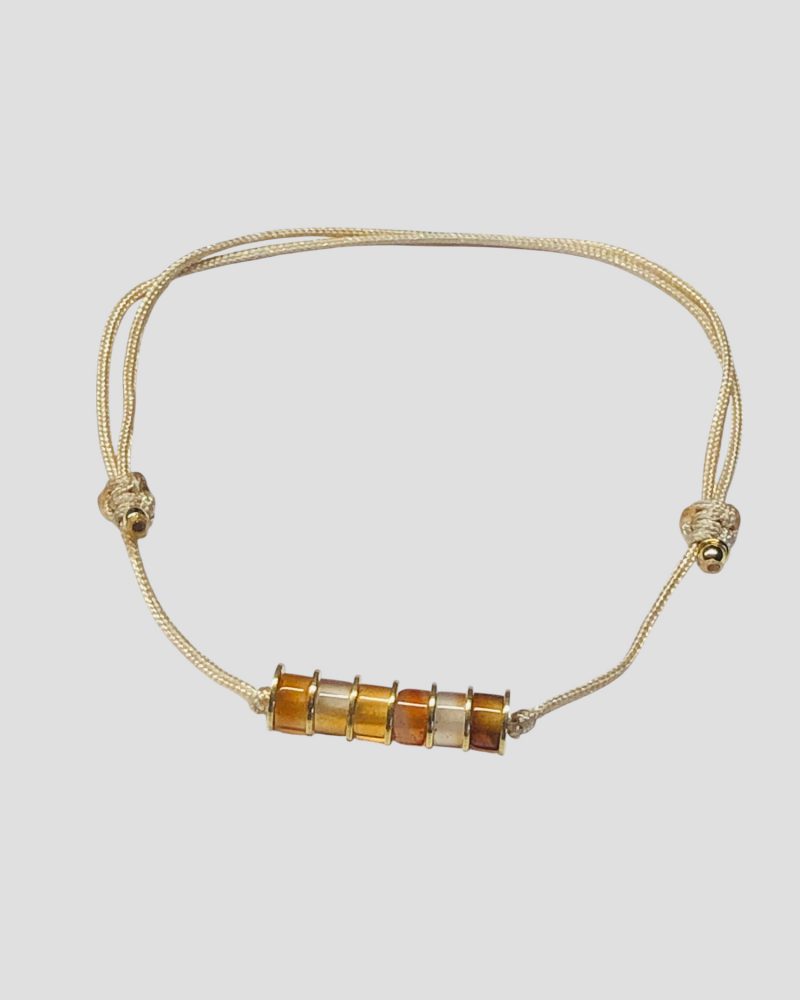 Citrine Silk pulseira em seda
