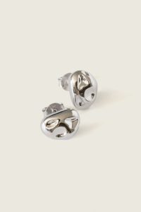 Organic Shape Earrings rodeado prata 925 demarca